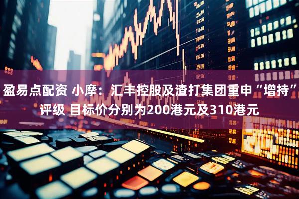 盈易点配资 小摩：汇丰控股及渣打集团重申“增持”评级 目标价分别为200港元及310港元